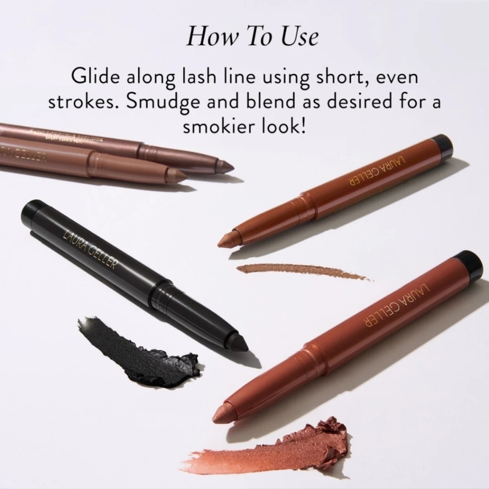 Laura Geller Kajal Longwear Eyeliner: Royal Quartz Kohl (Chestnut Brown), NIB - Picture 5 of 7